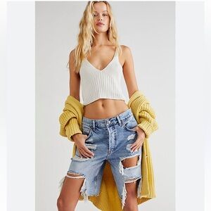 We The Free Big Sur Coast Boyfriend Shorts COLOR - Blinding Lights